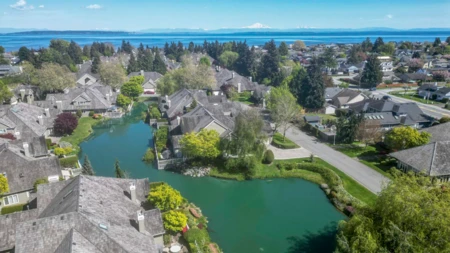 Aerial View of 206 6505 3 Avenue, Delta, BC