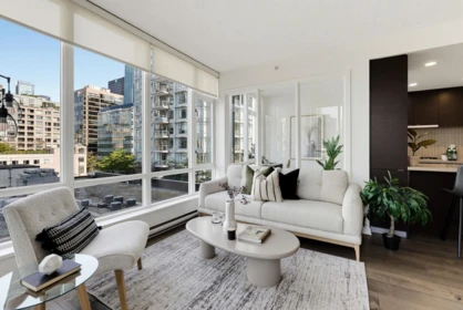 Family Room Photo of 708 833 Homer Street, Vancouver, BC