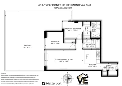 603 5599 Cooney Road, Richmond, BC, Richmond — Apartment/Condo for sale