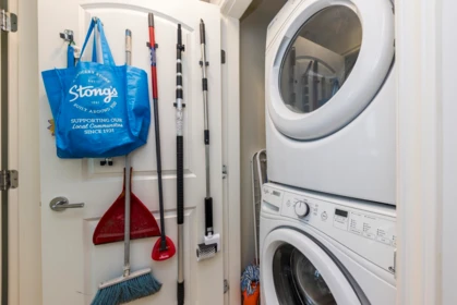 Laundry Room Photo of 303 199 Victory Ship Way, North Vancouver, BC