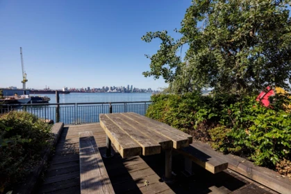 Outdoor Deck Photo of 303 199 Victory Ship Way, North Vancouver, BC