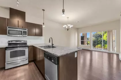 Exterior Rear Photo of 409 9655 King George Boulevard, Surrey, BC