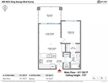 Hot Tub / Spa Photo of 409 9655 King George Boulevard, Surrey, BC