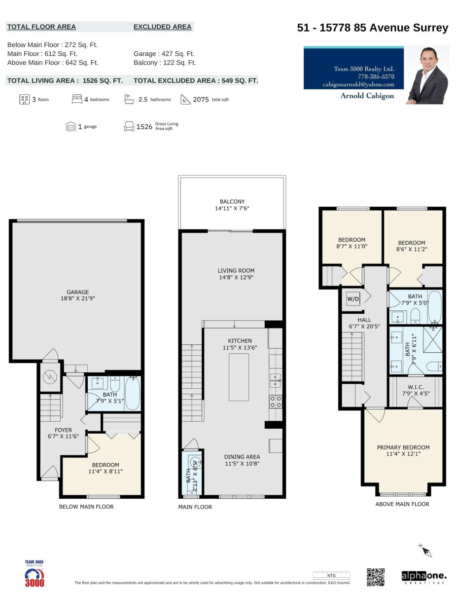 Exterior Rear Photo of 51 15778 85 Avenue, Surrey, BC