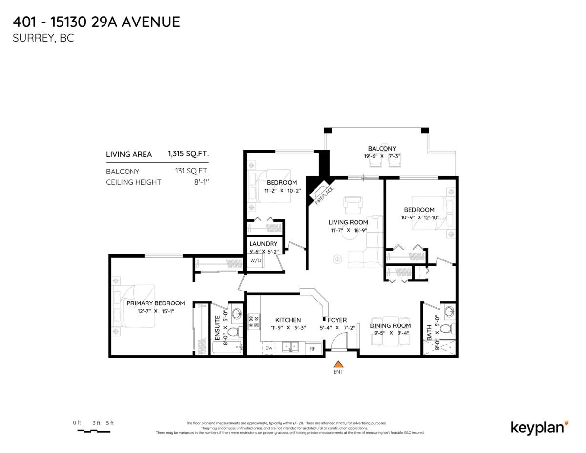 Exterior Rear Photo of 401 15130 29a Avenue, Surrey, BC