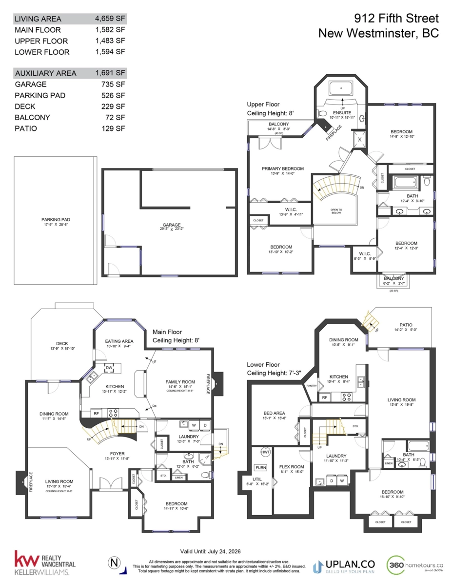 Living Room Photo of 912 Fifth Street, New Westminster, BC