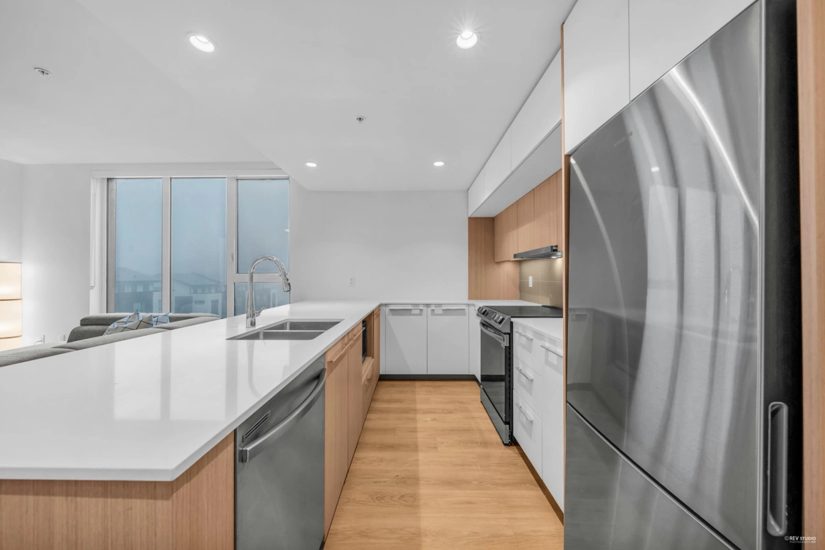 Living Room Photo of 403 9888 University Crescent, Burnaby, BC