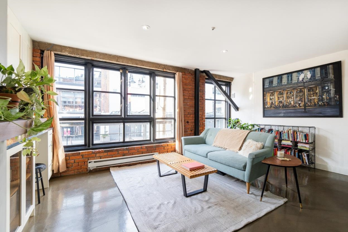 Living Room Photo of 203 1066 Hamilton Street, Vancouver, BC