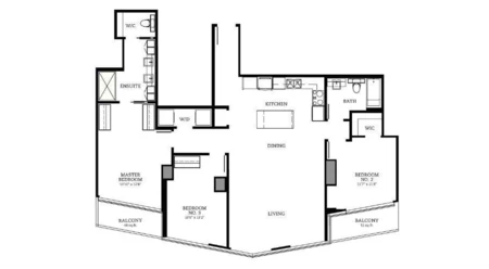 Living Room Photo of 3808 13495 Central Avenue, Surrey, BC