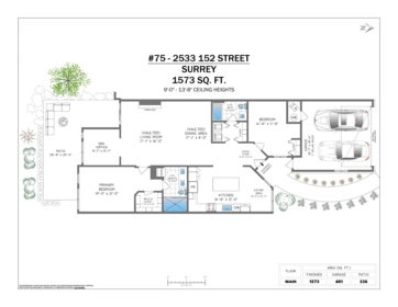 Aerial View of 75 2533 152 Street, Surrey, BC