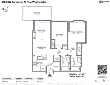 Front Yard Photo of 3303 892 Carnarvon Street, New Westminster, BC