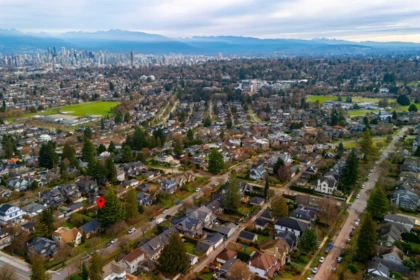 Aerial View of 2865 W 30th Avenue, Vancouver, BC