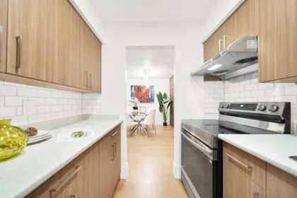 Kitchen Island Photo of 207 37 Agnes Street, New Westminster, BC