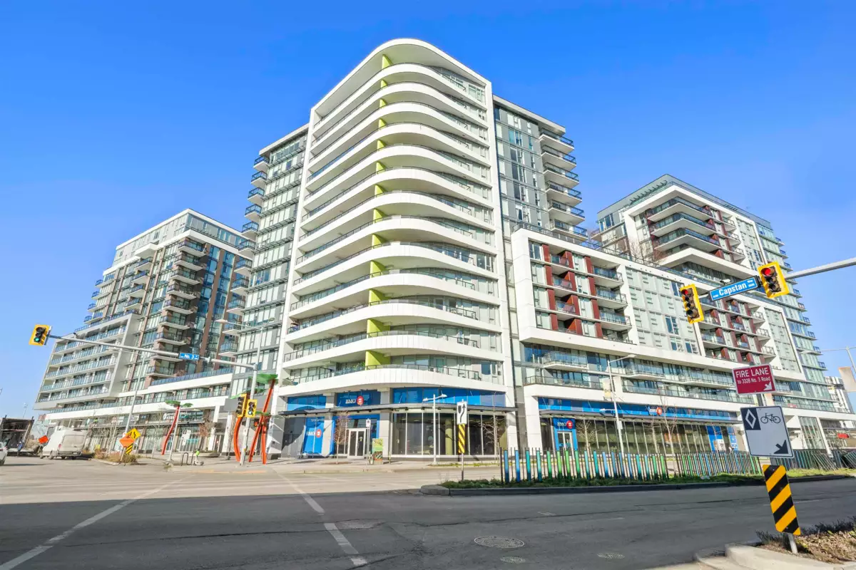 Aerial View of 1307 8199 Capstan Way, Richmond, BC