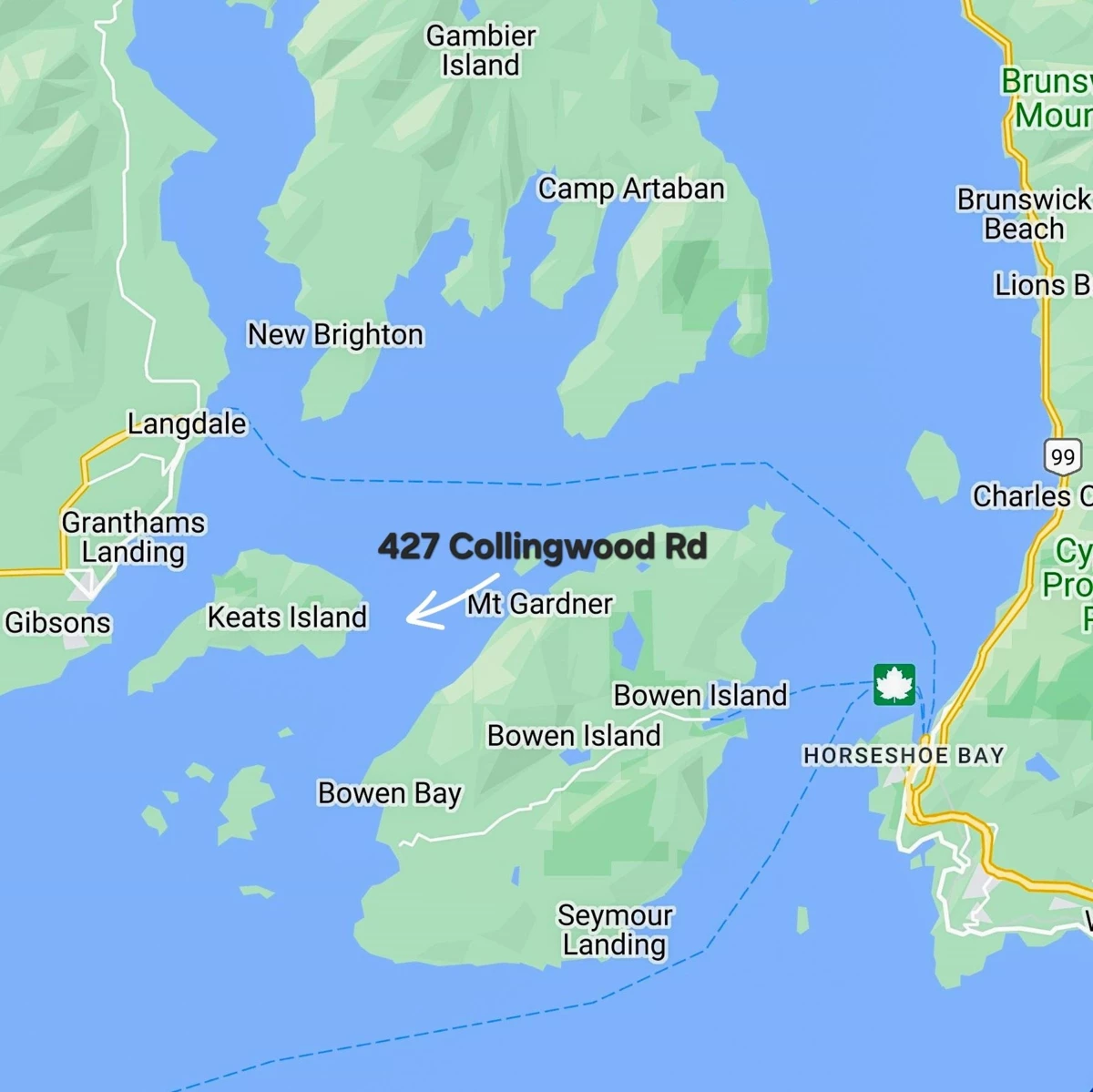 Exterior Rear Photo of 427 Collingwood Road, Keats Island, BC