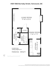 Garage Interior Photo of 303 1565 Burnaby Street, Vancouver, BC