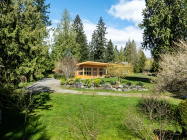 Aerial View of 990 Chaster Road, Gibsons, BC