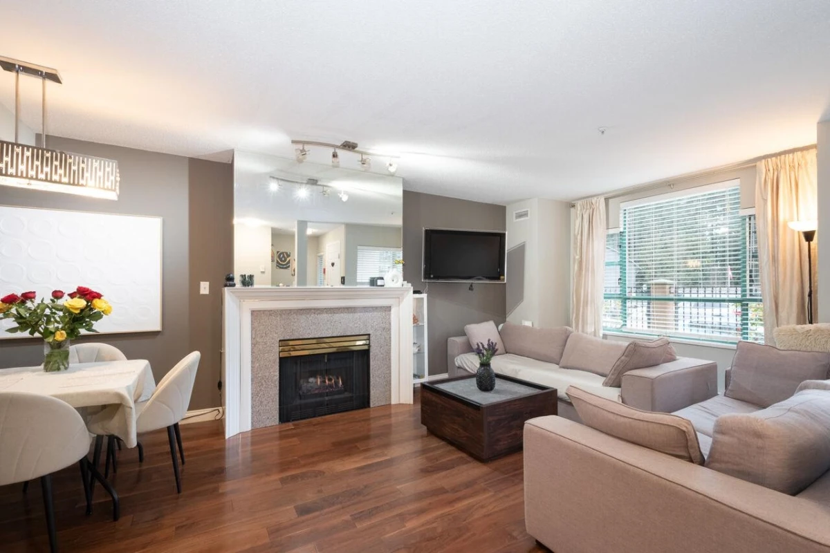 Dining Area Photo of 108E 3081 Glen Drive, Coquitlam, BC