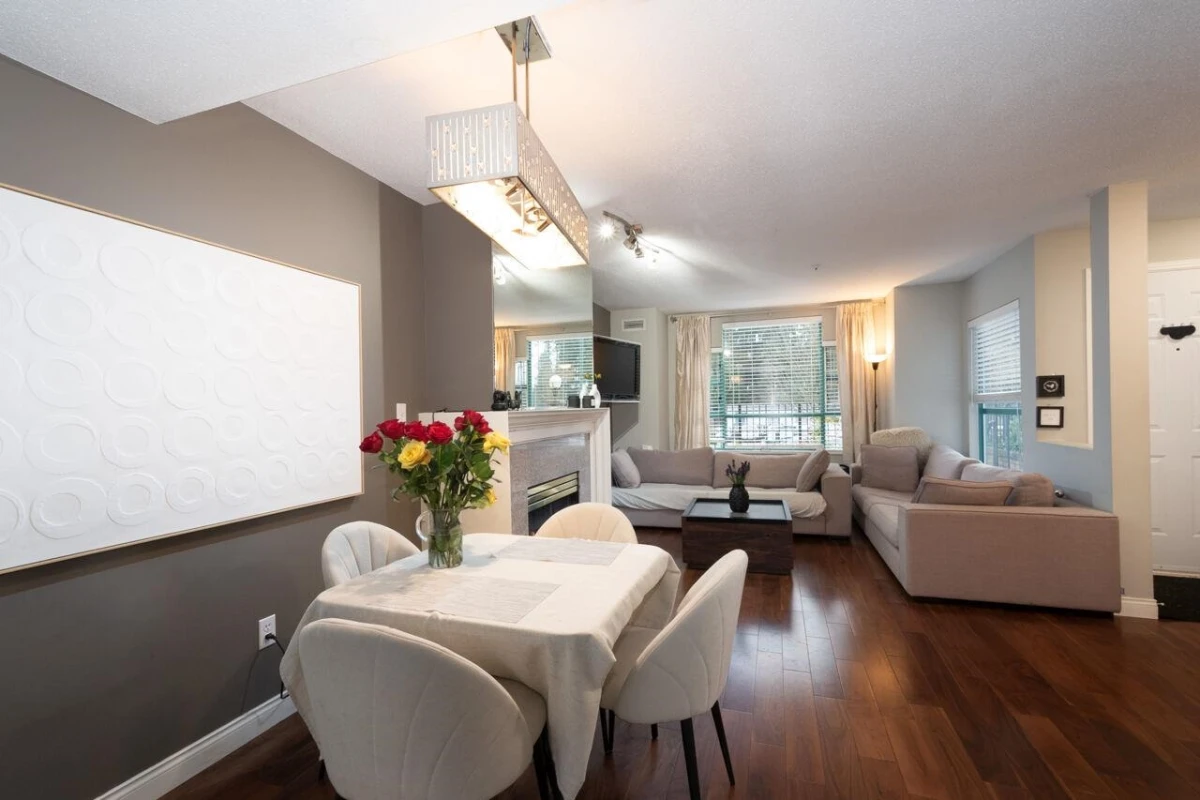 Living Room Photo of 108E 3081 Glen Drive, Coquitlam, BC