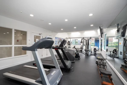 Basement Recreation Room Photo of 108E 3081 Glen Drive, Coquitlam, BC