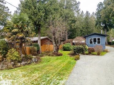 Aerial View of 3366 Richards Road, Roberts Creek, BC