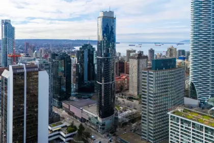 Aerial View of 4303 938 Nelson Street, Vancouver, BC