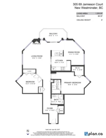 Backyard Photo of 305 69 Jamieson Court, New Westminster, BC