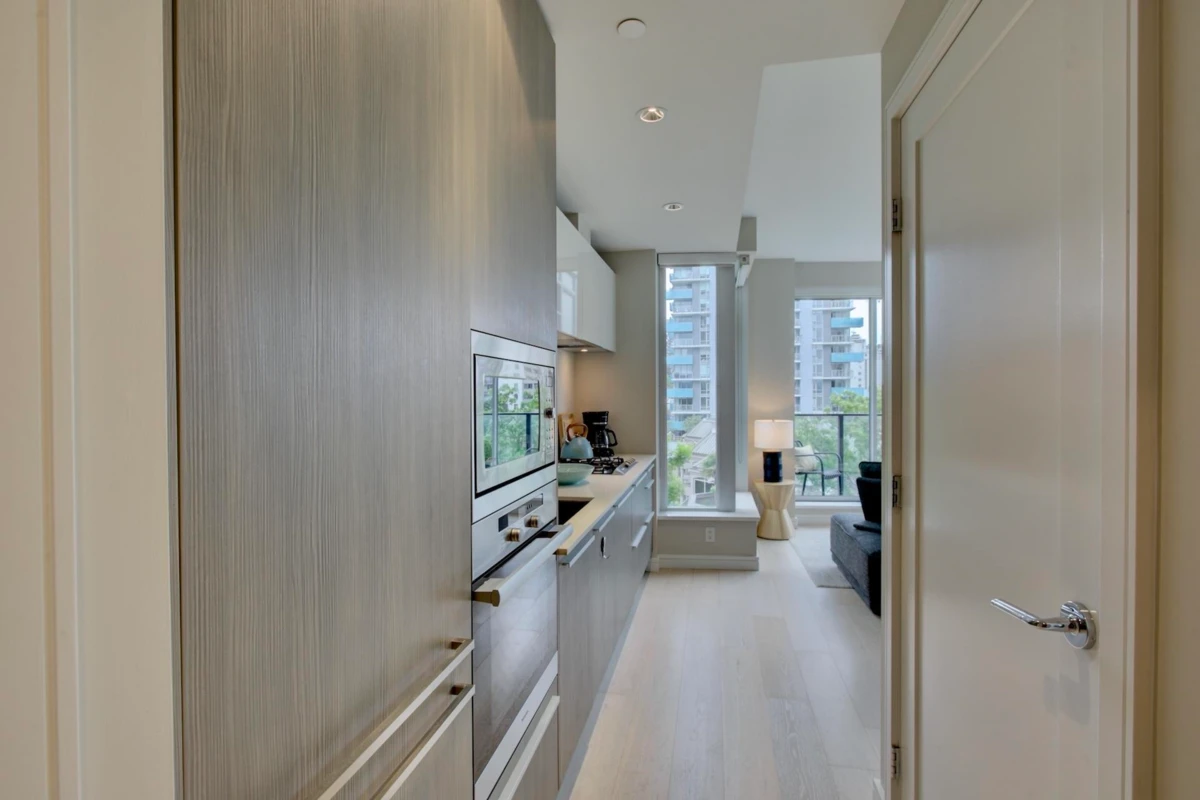 Exterior Rear Photo of 703 1221 Bidwell Street, Vancouver, BC