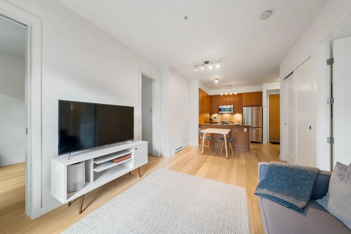 Living Room Photo of 109 215 Brookes Street, New Westminster, BC