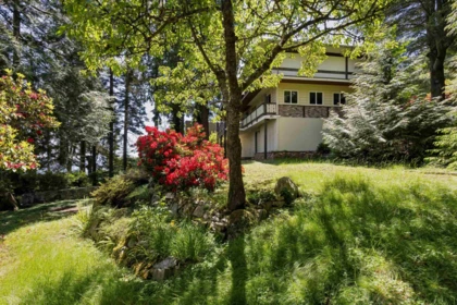 Aerial View of 615 Ballantree Road, West Vancouver, BC