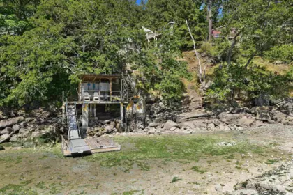 Aerial View of 248 Leighton Lane, Mayne Island, BC