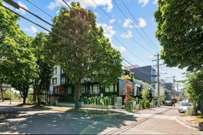 Aerial View of 504 6485 Manitoba Street, Vancouver, BC