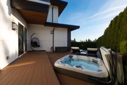 Aerial View of 908 Beaconsfield Road, North Vancouver, BC