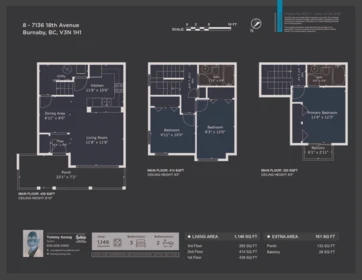 8 7136 18th Avenue, Burnaby, BC, Burnaby — Townhouse for sale