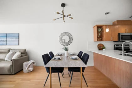 Kitchen Island Photo of 302 3142 St Johns Street, Port Moody, BC
