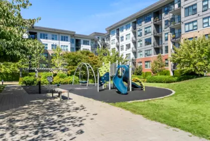 Aerial View of 613 9311 Alexandra Road, Richmond, BC