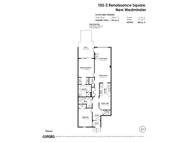Exterior Rear Photo of 103 2 Renaissance Square, New Westminster, BC