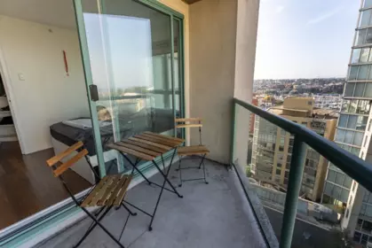Outdoor Deck Photo of 1401 907 Beach Avenue, Vancouver, BC