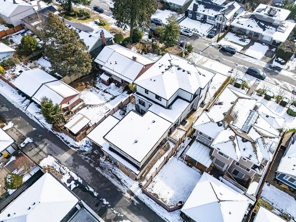 Aerial View of 4527 Clinton Street, Burnaby, BC
