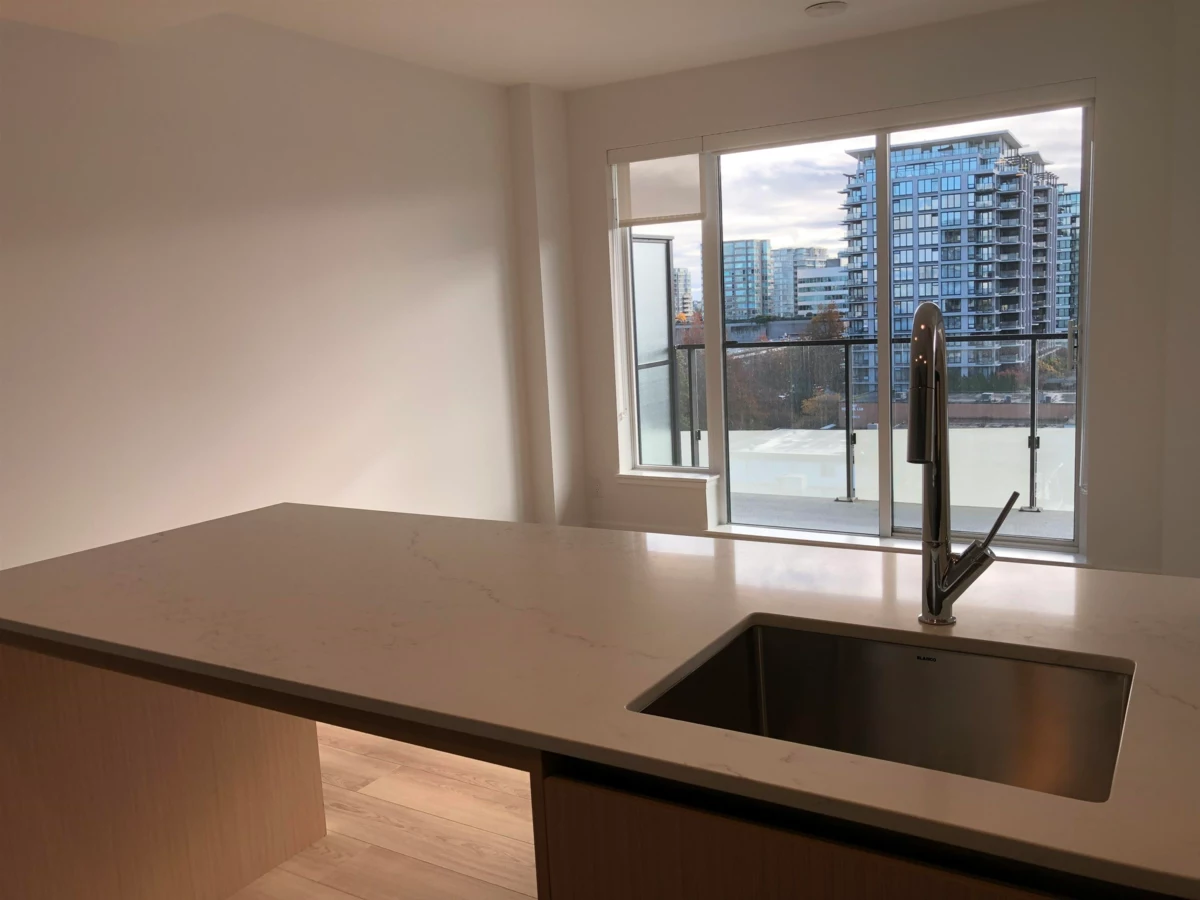 Living Room Photo of 807 7977 Lansdowne Road, Richmond, BC