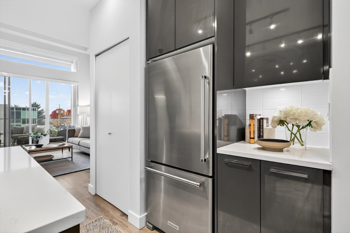Kitchen Island Photo of 408 1728 Gilmore Avenue, Burnaby, BC