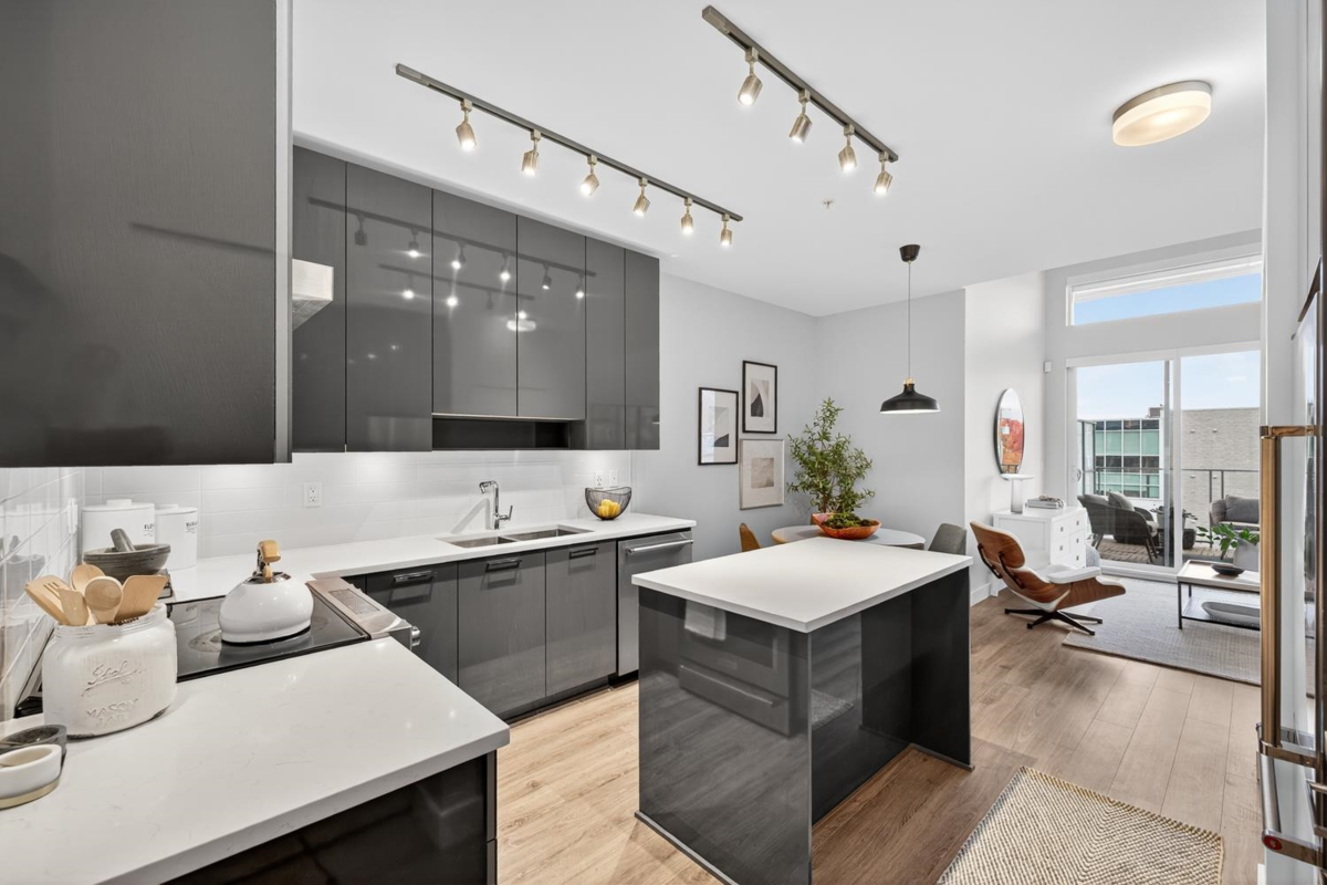 Living Room Photo of 408 1728 Gilmore Avenue, Burnaby, BC