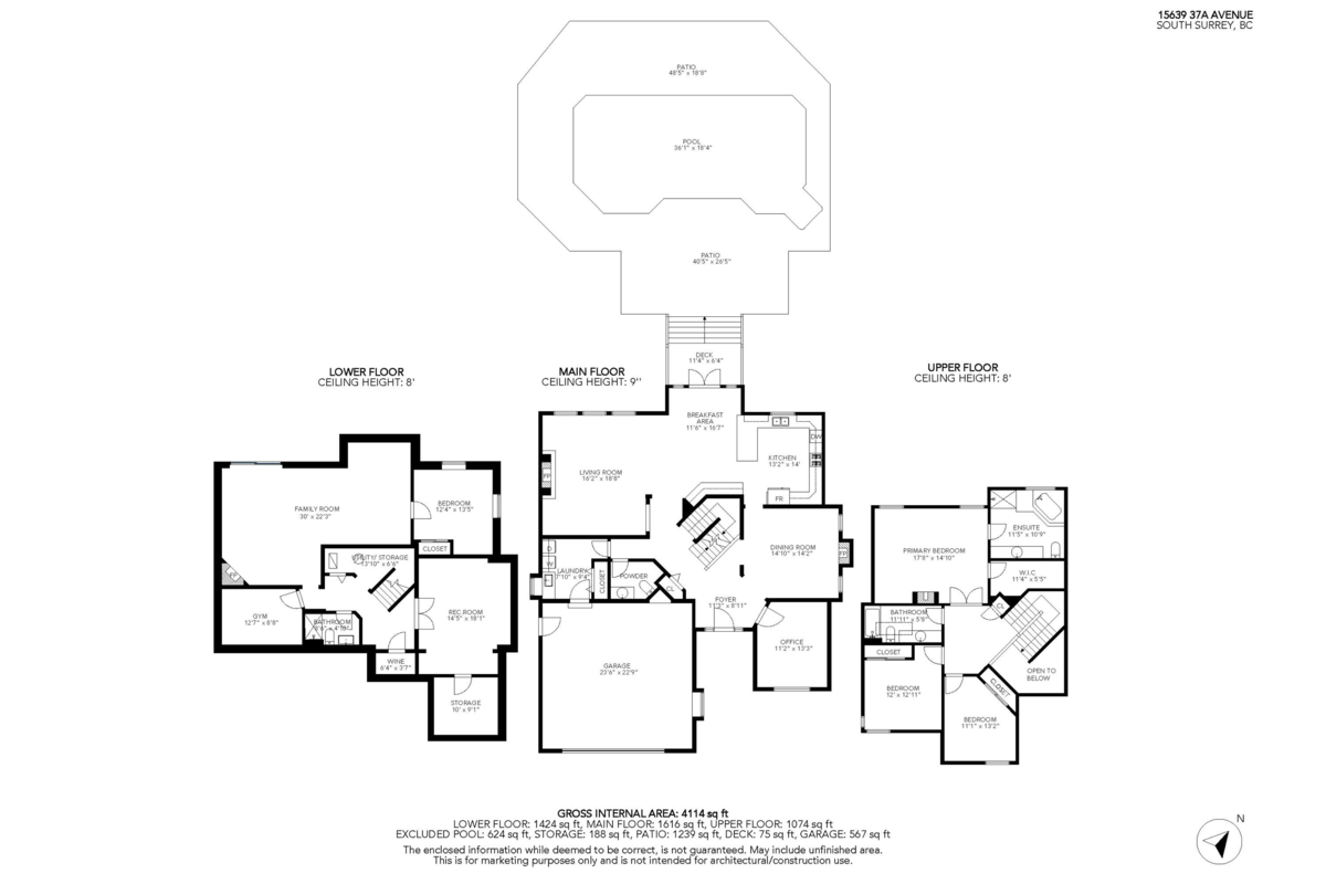 Playground / Recreational Area Near 15639 37a Avenue, Surrey, BC