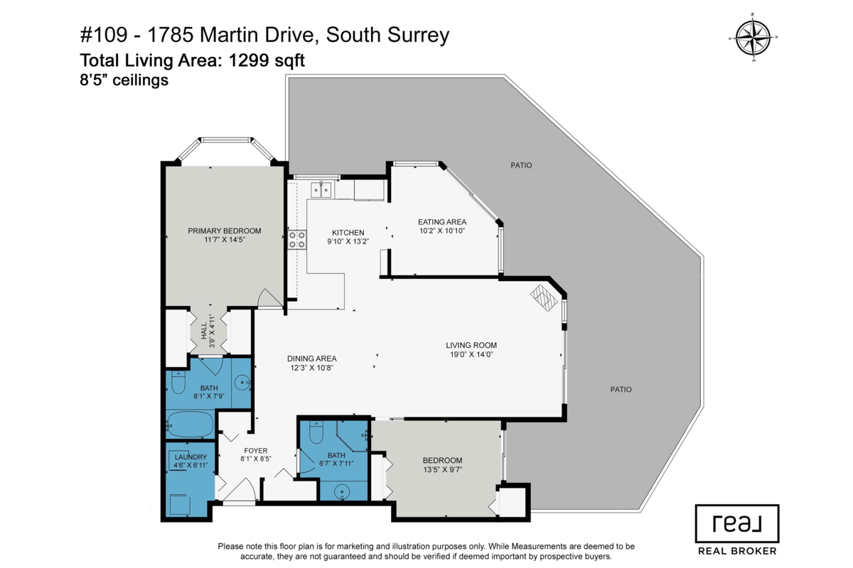 Exterior Rear Photo of 109 1785 Martin Drive, Surrey, BC