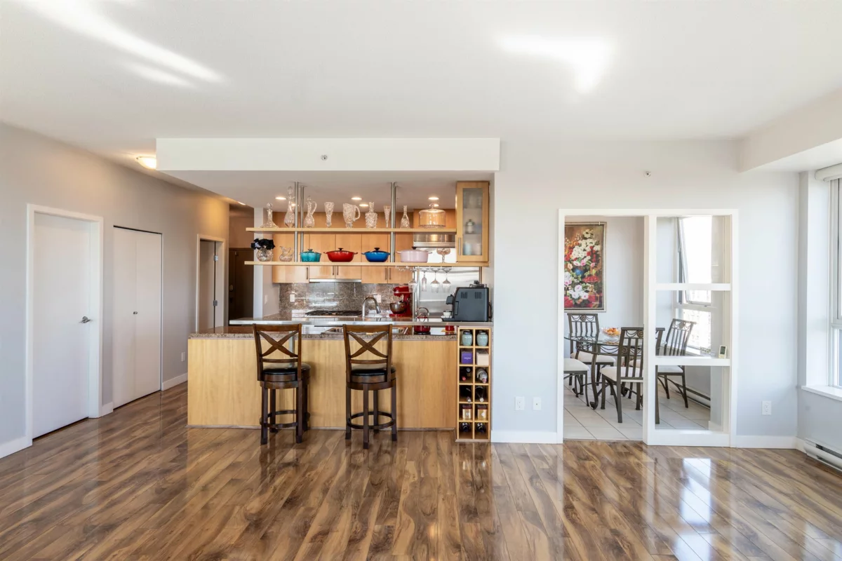 Dining Area Photo of 3601 1438 Richards Street, Vancouver, BC