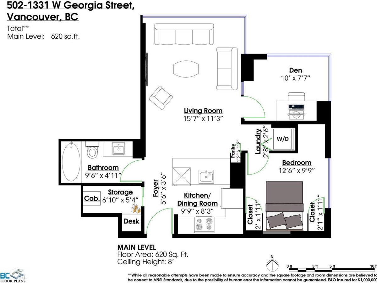 Playground / Recreational Area Near 502 1331 W Georgia Street, Vancouver, BC