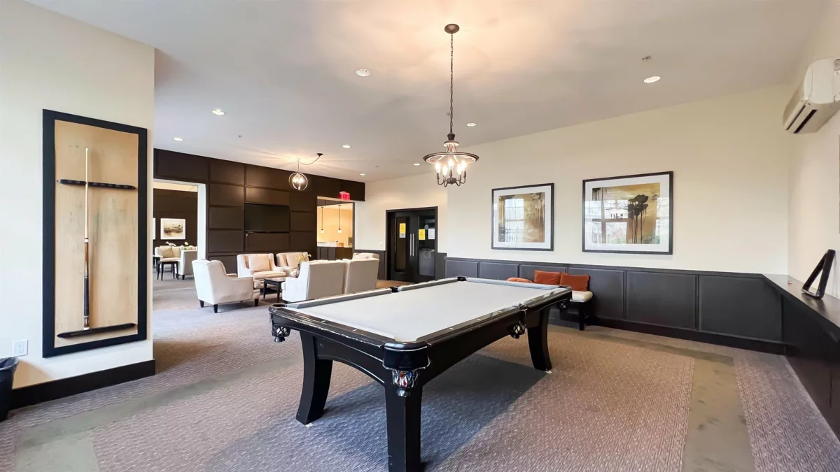 Basement Recreation Room Photo of 406 9399 Odlin Road, Richmond, BC
