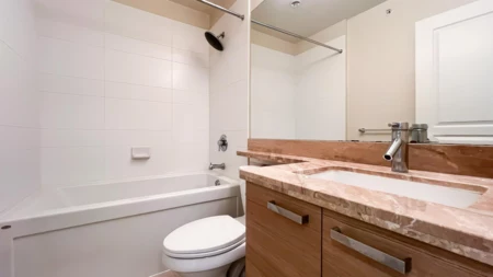 Powder Room Photo of 406 9399 Odlin Road, Richmond, BC