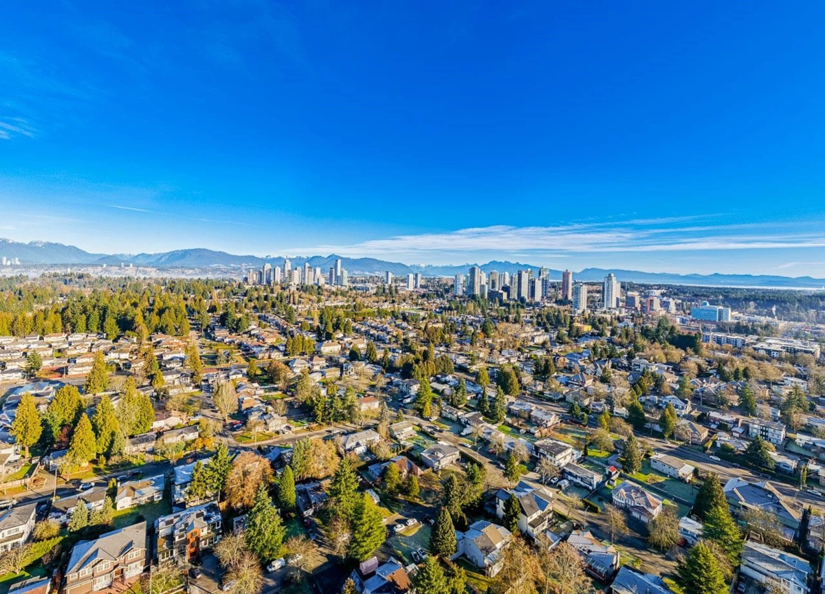 Aerial View of 13127 Balloch Drive, Surrey, BC