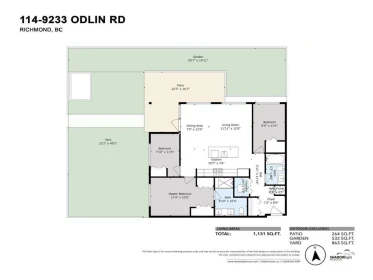 Aerial View of 114 9233 Odlin Road, Richmond, BC